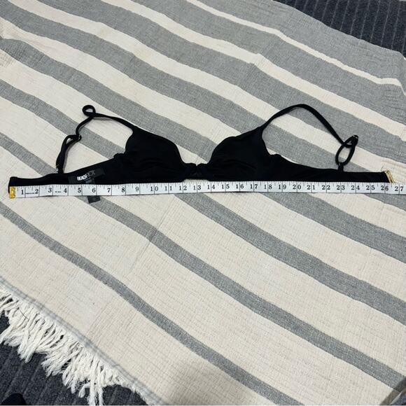 Beach Riot Ribbed Black Two Piece Bikini Swimsuit Size S/M - Picture 10 of 12